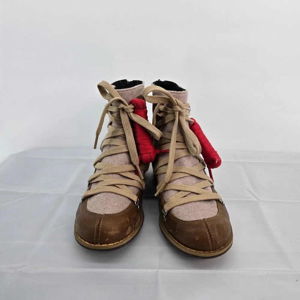 Merrell Womens Size 8 Shiloh II J004422 Warm Camel Leather Lace Up Boots NWB